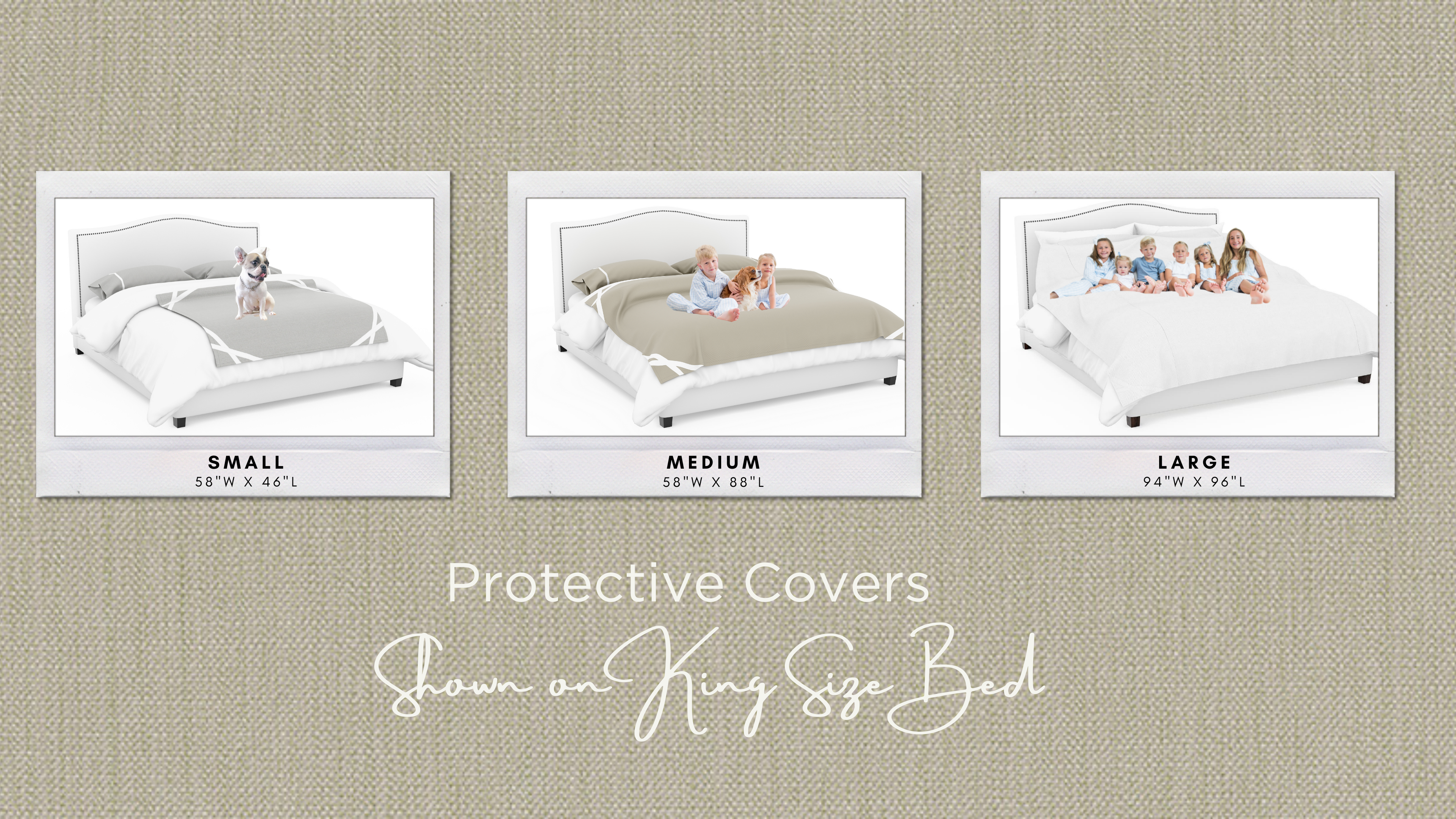 Fursatile Decor Tan + White Medium, Tan + White Cover