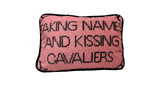 Fursatile Throw Pillows TAKING NAMES & KISSING CAVALIERS [POWDER BLUE]