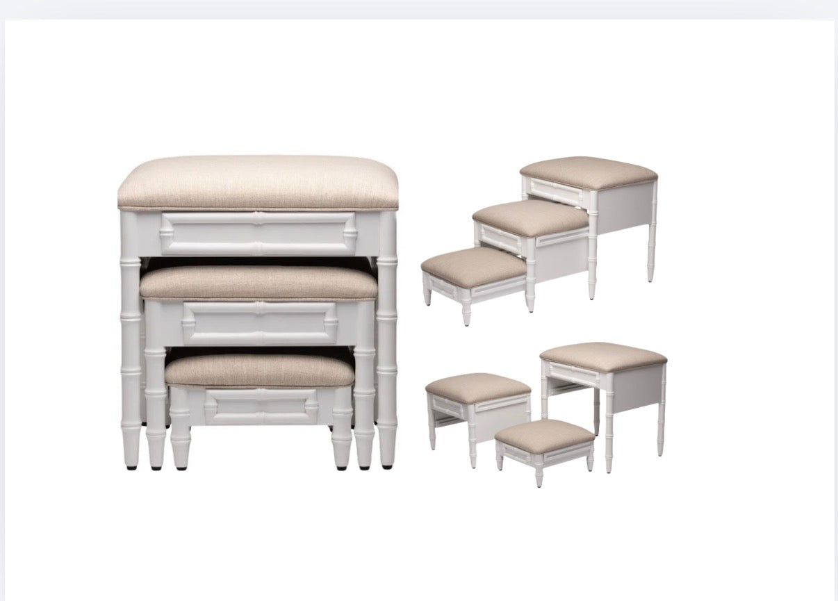 The Chinoiserie Step Ottoman, 3-Step