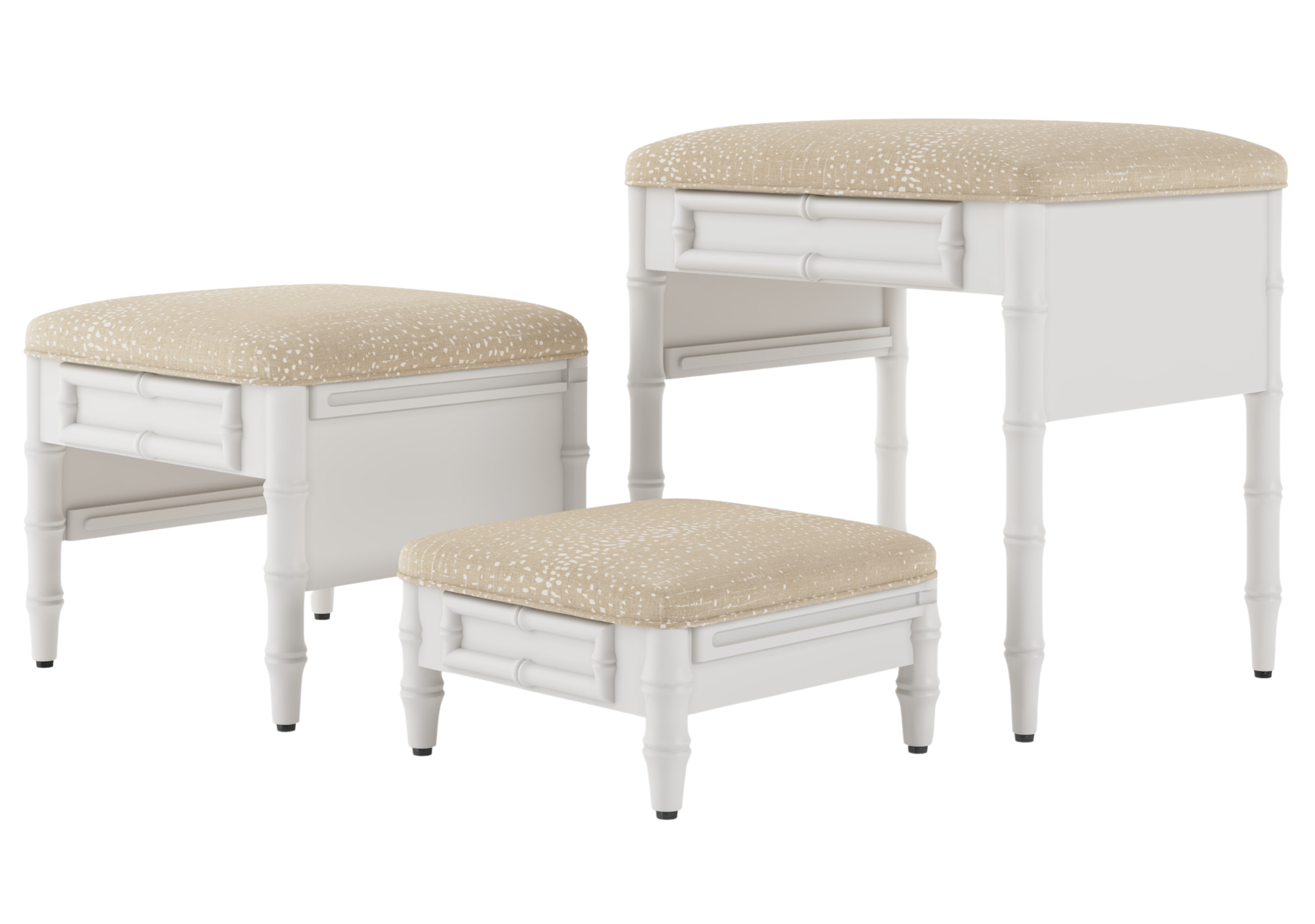 Fursatile Decor Pet Home Decor Copy of Step Ottoman <br>  Antelope + White