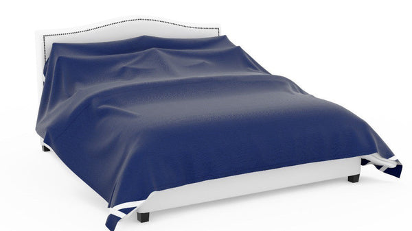 Fursatile Decor Bedding Navy + White, Large $239 Large, Navy + White Cover