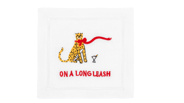 Fursatile 'ON A LONG LEASH' COCKTAIL NAPKINS