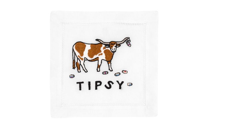 Fursatile 'TIPSY' COCKTAIL NAPKINS